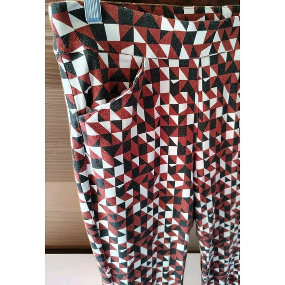 Travelers Collection By Chico's Geo Crepe Knit Ankle Pants Size 1 US M - Picture 6 of 11